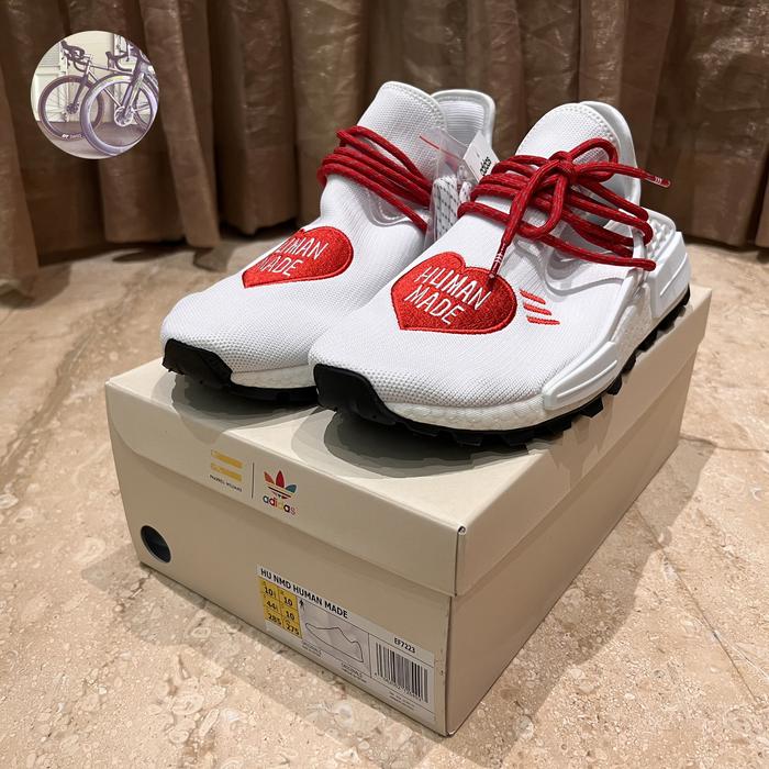 Sepatu Adidas x Pharrell Williams HU NMD Human Made size US10,5 UK10