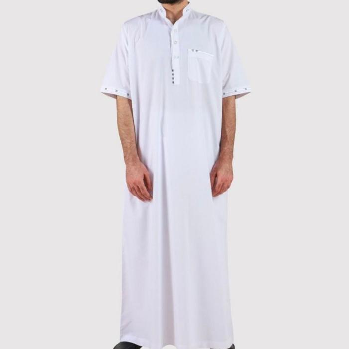 Jubah AlAseel Putih pendek