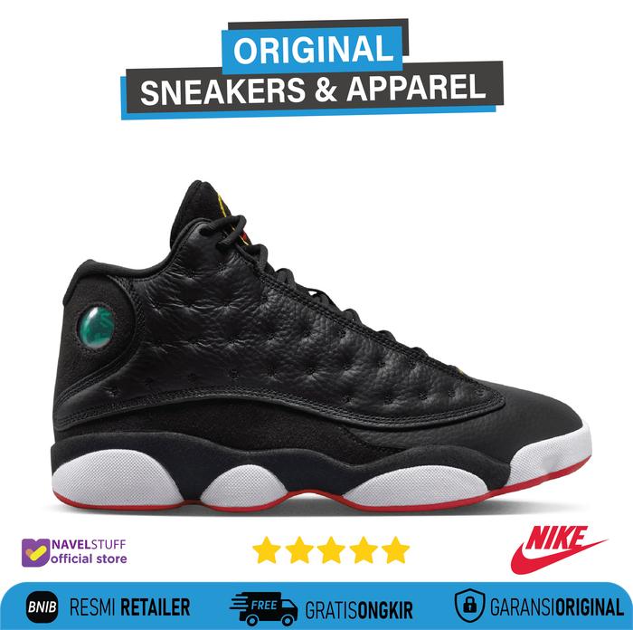 NIKE Air Jordan 13 Retro Black True Red White Original Resmi BNIB