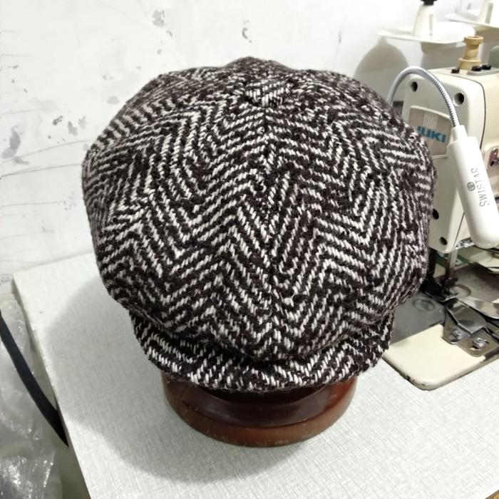 newsboy flat cap / topi pet / topi jamur / topi patino
