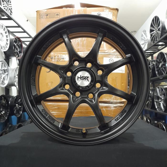 Velg pelek mobil R14 HSR HIROSHIMA untuk mobil Brio,Agya,Calya,Avanza