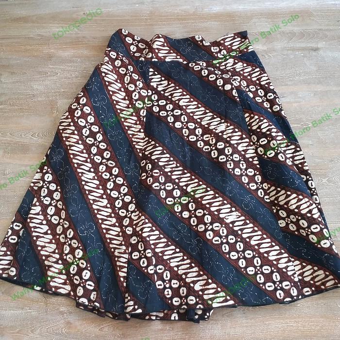 rok batik wanita modern 7per8 atau rok panjang kado kerja senang cap