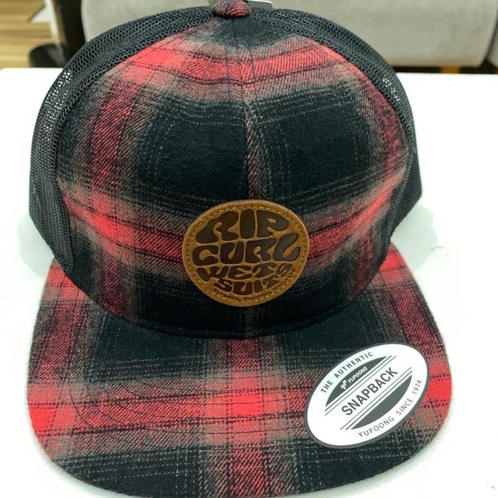 Rip Curl Topi Jaring Original Snapback 60% Cotton 40% Polyester untuk Pria dan Wanita