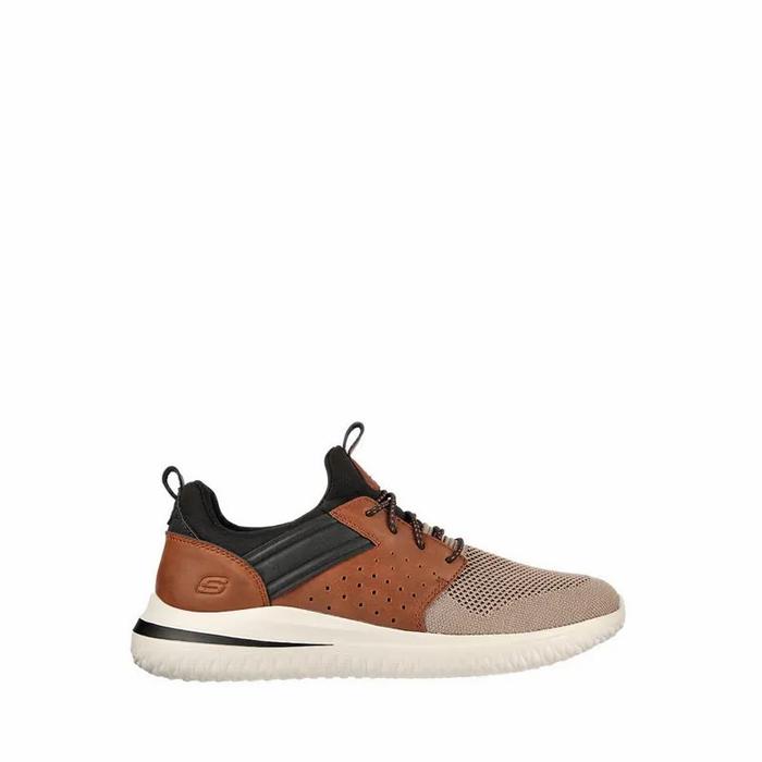 Sepatu Sneaker Pria SKECHERS DELSON 3.0 - COKLAT