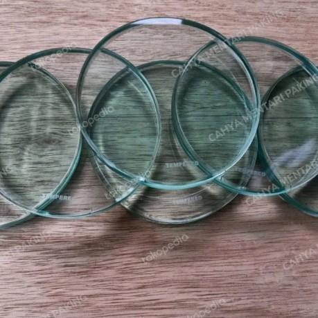 kaca tempered bulat 100 mm x 5 mm