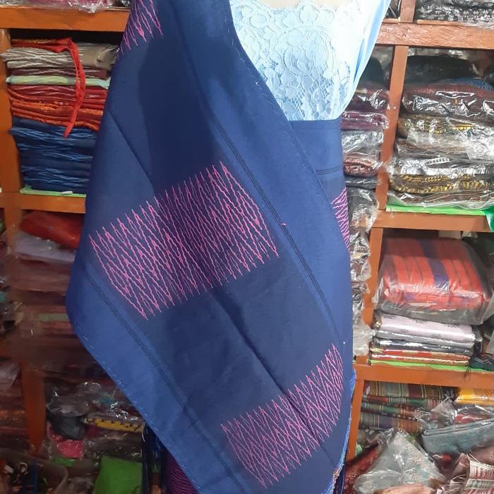 SONGKET SARUNG SELENDANG SIBOLANG RASTA TENUN DONGGALA BIRU MURAH TOBA