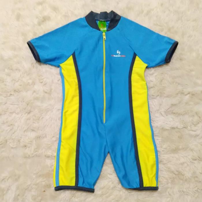 BAJU RENANG KIDS ANAK BAYI COWOK CEWEK SWIMWEAR SWIMSUIT BIRU SECOND