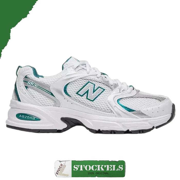 New Balance 530 MR530AB White Silver Green Sneakers Original