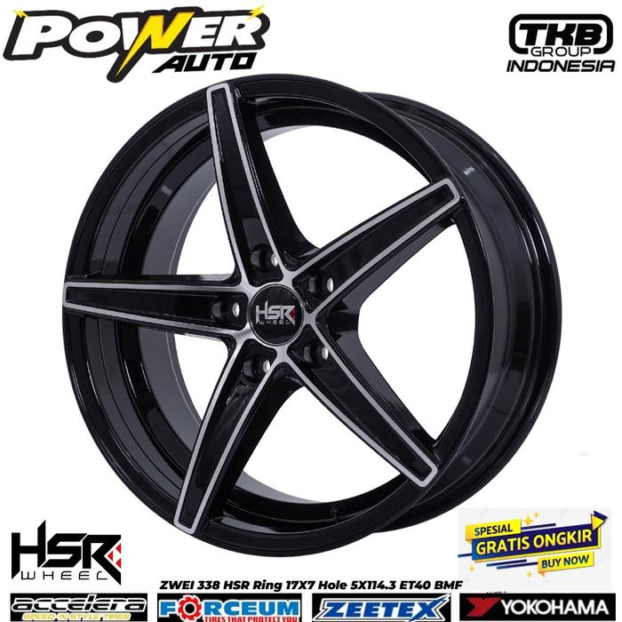 ZWEI 338 velg ring 17 h5x114,3 model bintang buat honda accord,crv,hrv
