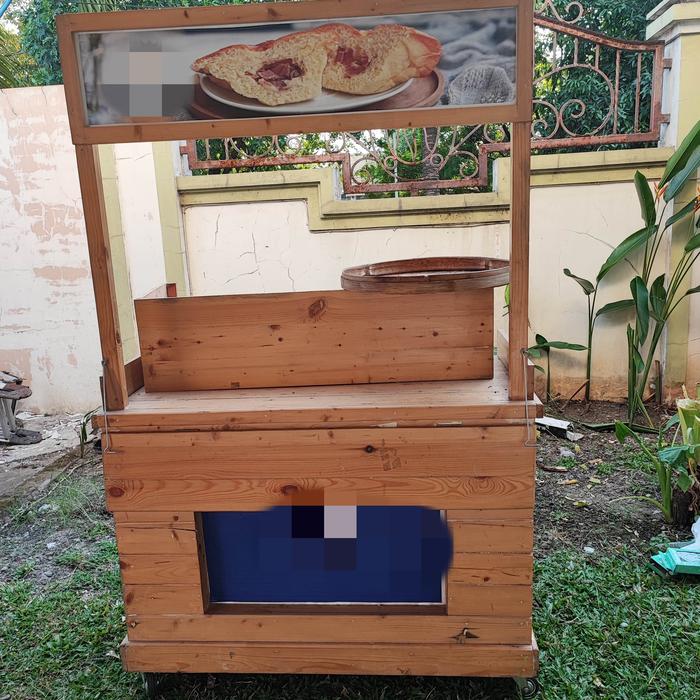 Dijual Gerobak Minuman / makanan jati belanda  Bekas Roda 4 NEGO TIPIS