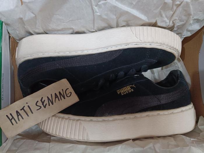 PUMA Suede Platform Mono Satin Size 36 (36582805) Original (Bekas)