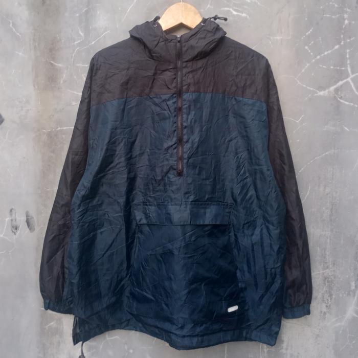 jaket cagoule blue axis tebal second