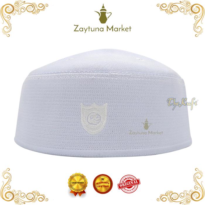 Peci Putih Malaysia Top Super Songkok Pria Kopiah Warna Putih The Kufi