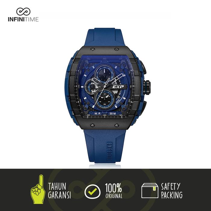 Jam Tangan Expedition E6782 Hitam Biru Pria Sport
