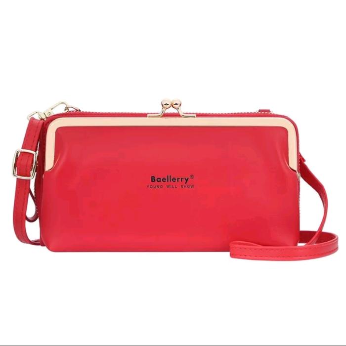 BAELLERRIY N8102 Tas selempang wanita bahan kulit pu