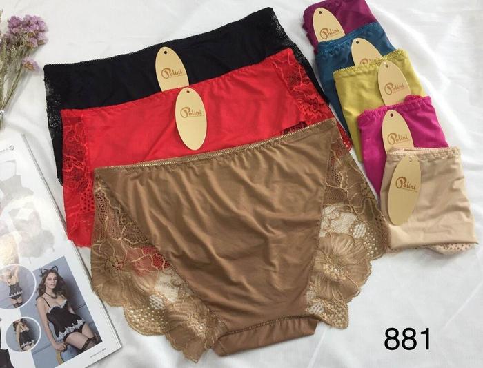 Polini 881 / 884 CD Wanita Seamless Renda Nylon Cantik