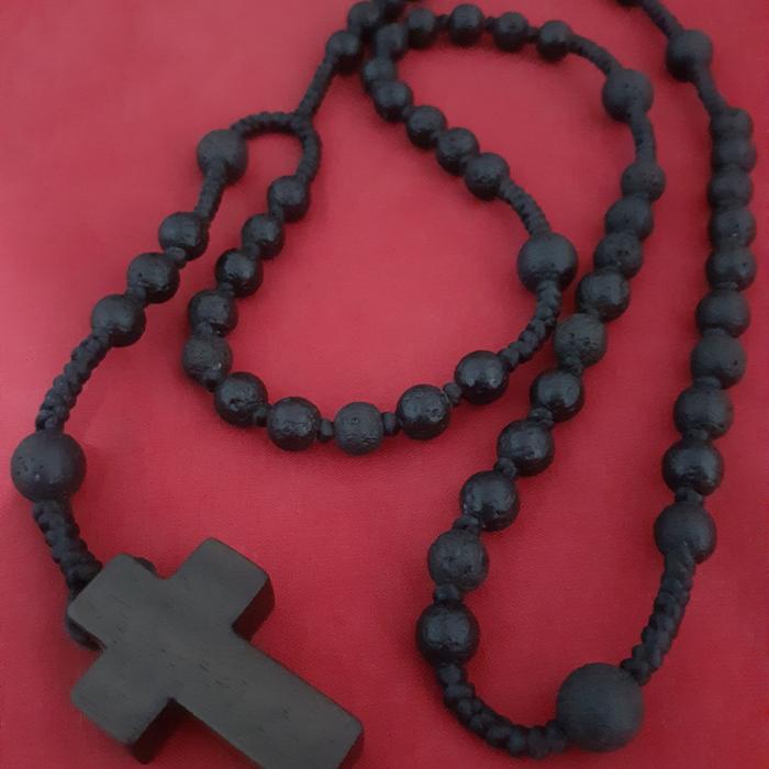 Rosario Batu Lava Salib Rosewood