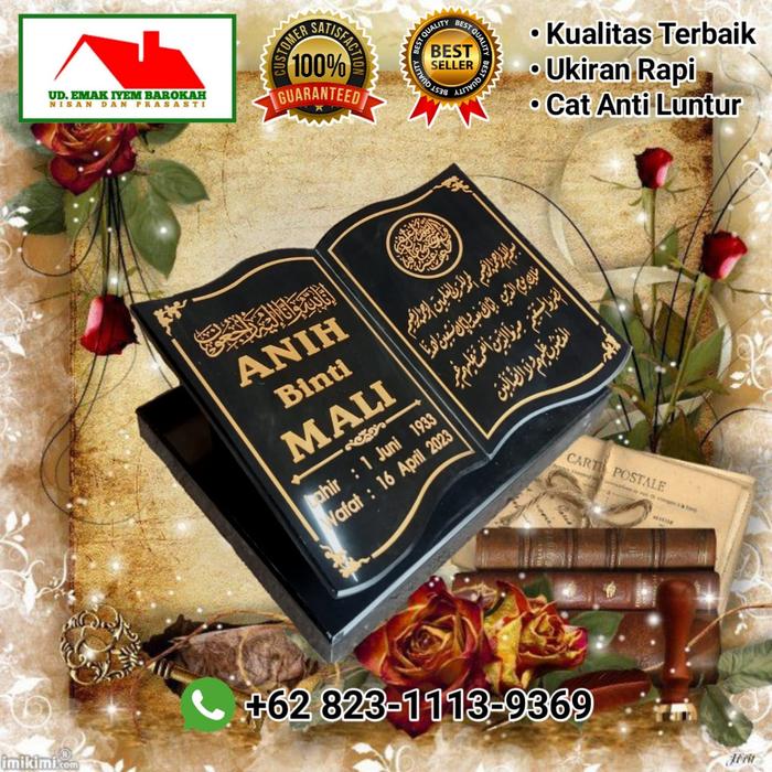 Batu Nisan Buku Lempengan Saja