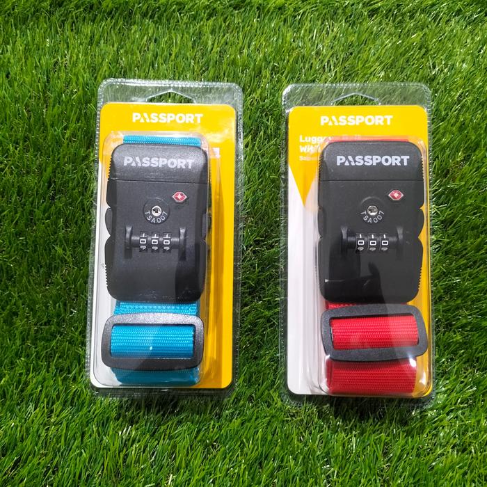 PASSPORT STRAP KOPER TSA KOMBINASI