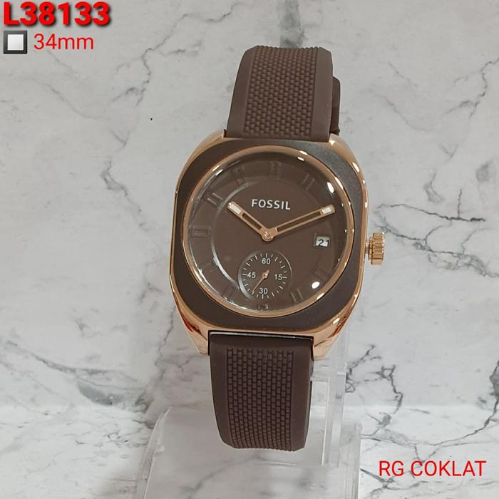 Jam Tangan Wanita Fossil 8133 Original Water Resist Chrono Tanggal Akf