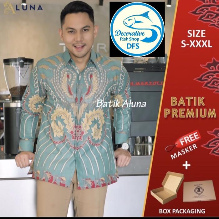 baju batik pria / Batik Aluna + masker