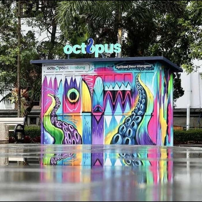 booth container custom / booth semi container /Cafe semi kontainer #34