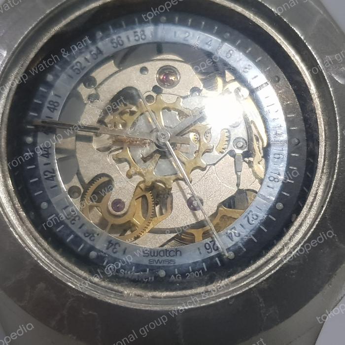 JAM SWATCH SWISS AUTOMATIC AG 2001 DIAL LESS NEW ORI GINAL MOVEMENT
