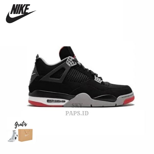 Nike Air Jordan 4 Retro Black White Red