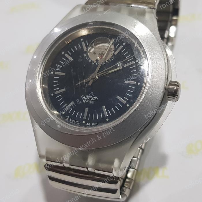 JAM SWATCH SWISS AUTOMATIC AG 2001 BLACK NEW ORI GINAL MOVEMENT  ETA
