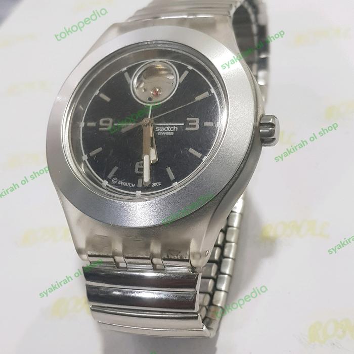 JAM SWATCH SWISS AUTOMATIC AG 2002 DIAL BLACK NEW ORI GINAL MOVEMENT E