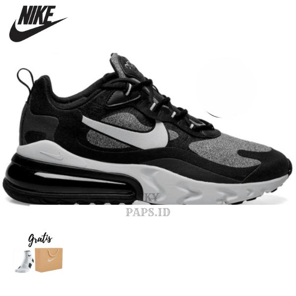 NIKE AIR MAX 270 REACT GREY BLACK WHITE