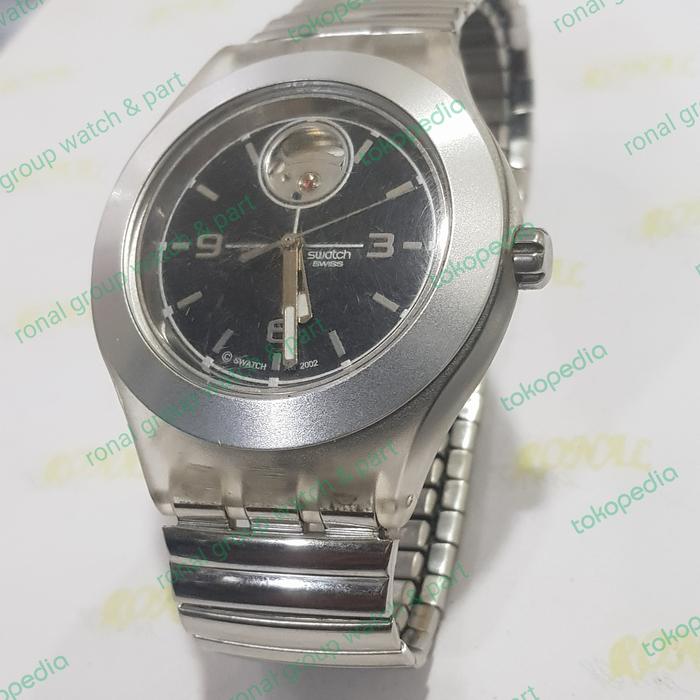JAM SWATCH SWISS AUTOMATIC AG 2002 DIAL BLACK NEW ORI GINAL MOVEMENT E