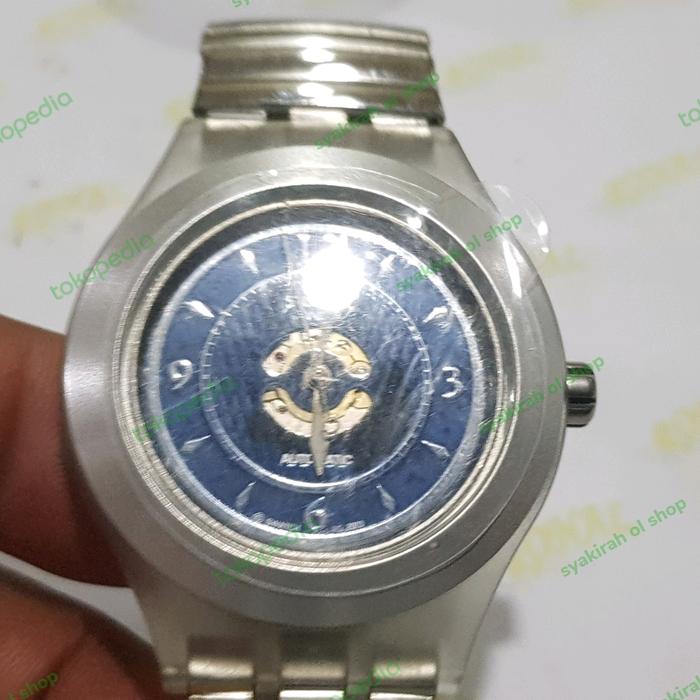 JAM SWATCH SWISS AUTOMATIC AG 2003 DIAL BLUE ARSENAL NEW ORI GINAL MOV