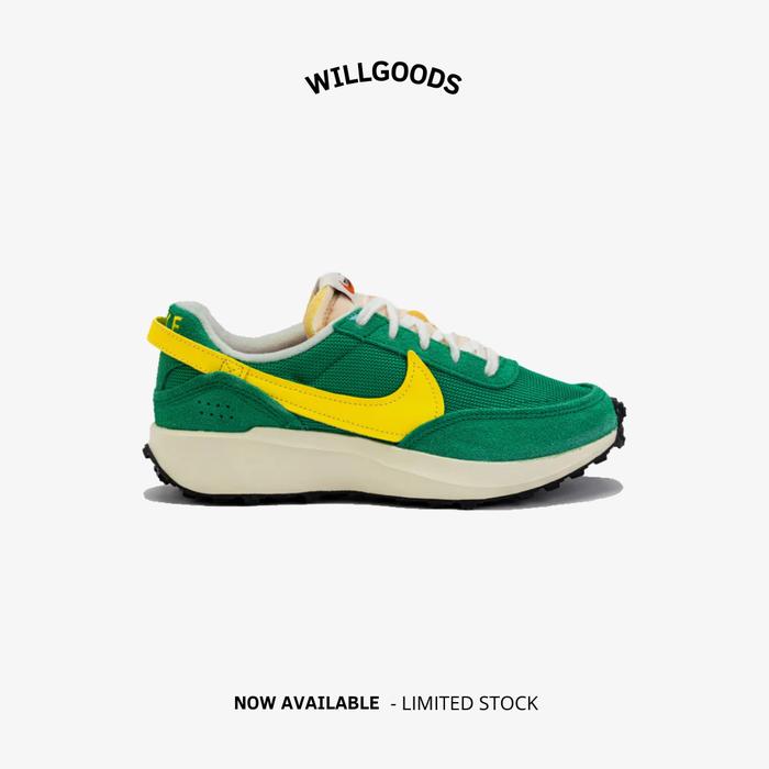Nike Waffle Debut Vintage Green Sail Opti Yellow Women Original Resmi