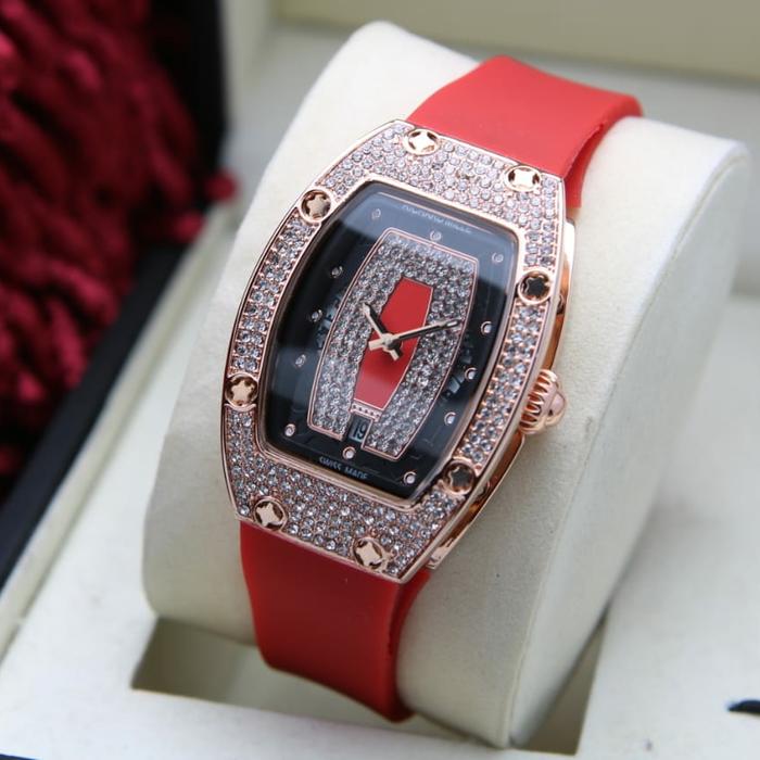 Jam Tangan Wanita RM Richard Mile Super Mewah Dan Elegan Tali Rubber