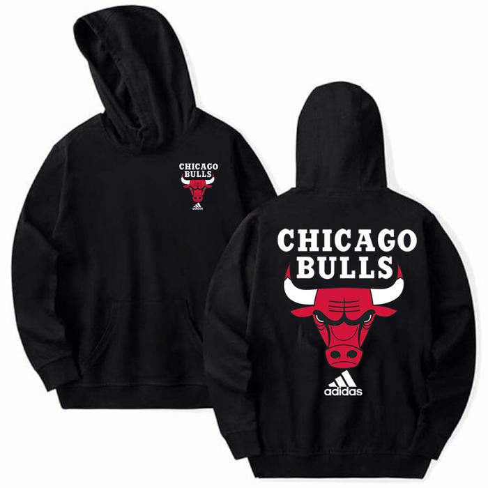 Hoodie Zipper Chicago Bulls Adidas Series Unisex