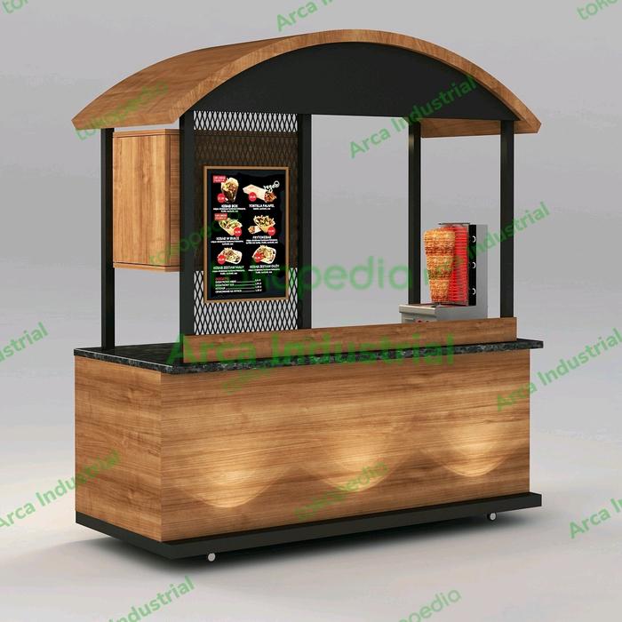 Gerobak kebab booth pameran
