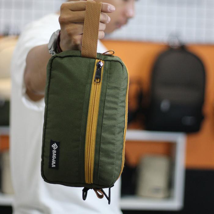 Tas Selempang Sling Bag KAN - Bagjaa YKK Bartex - Bisa Pasang Logo