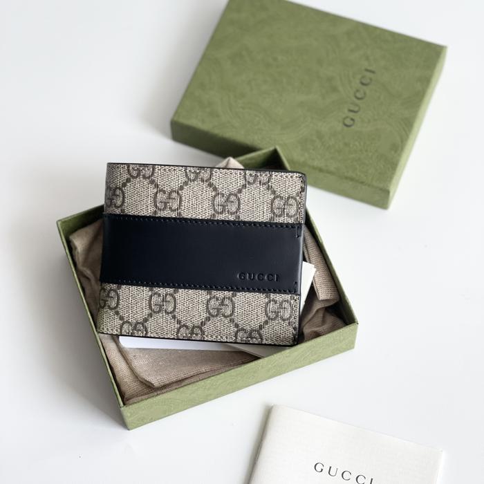 Original - Gucci Bifold Supreme Ebony Wallet Dompet Pria