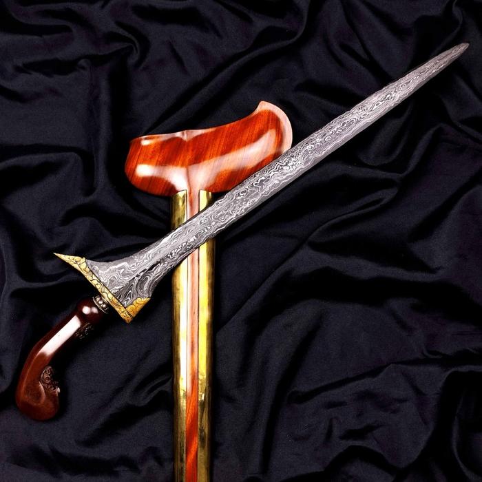 Keris Corok Jalak Ngore Makoro Kinatah Emas Tangguh HB Sepuh Kuno