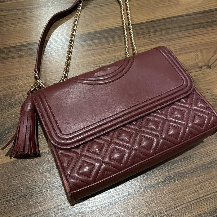 Tory burch fleming small covertible small shoulder bag second preloved
