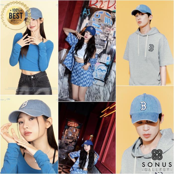 TOPI BASEBALL NY DENIM JEANS MLB KOREA FASHION IMPORT | HIGH QUALITY