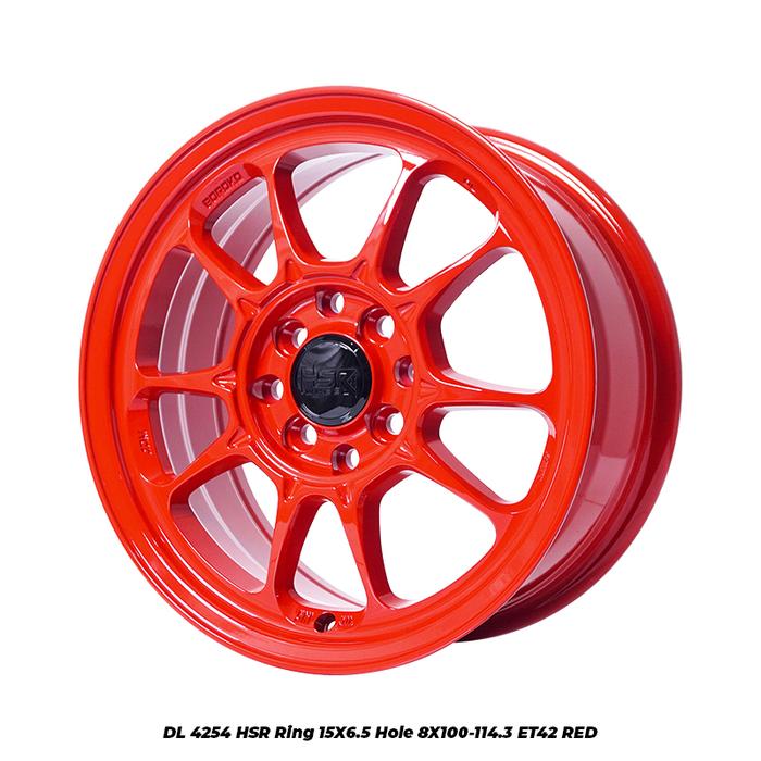 VELG RACING RING15 BRIO CAYLA AVANZA XENIA TYPE DL HSR WARNA MERAH