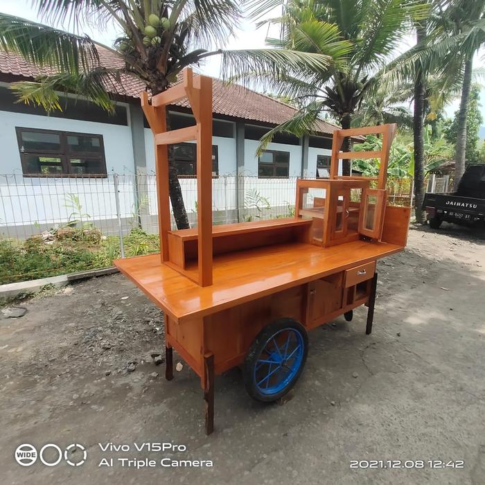 gerobak ayam geprek ,gerobak pecel lele roda 3