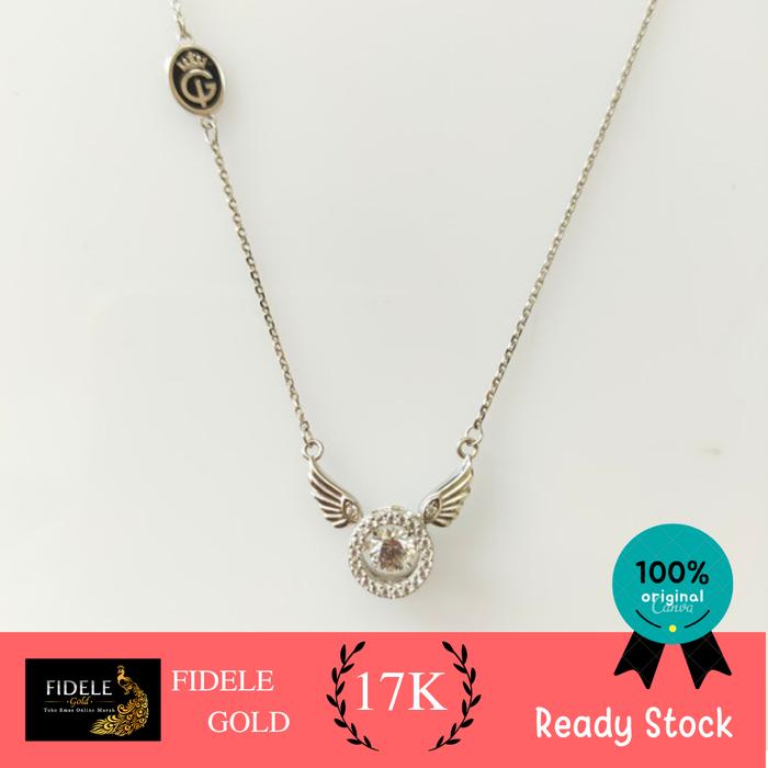 Kalung Dancing Stone Emas Putih Ivan Gunawan Emas 750 Bunda Corla