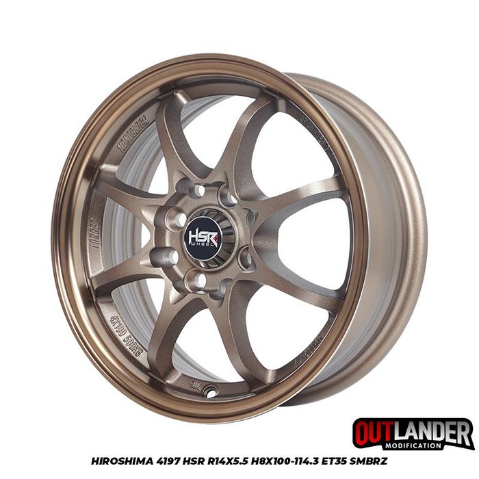 Velg Hsr Ring 14 Hiroshima Untuk Agya Wagon Brio R14 Pelek Hiroshima