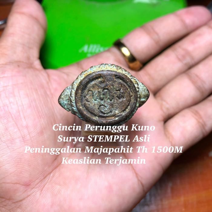 Cincin Kuno Stempel Jaman Majapahit Asli