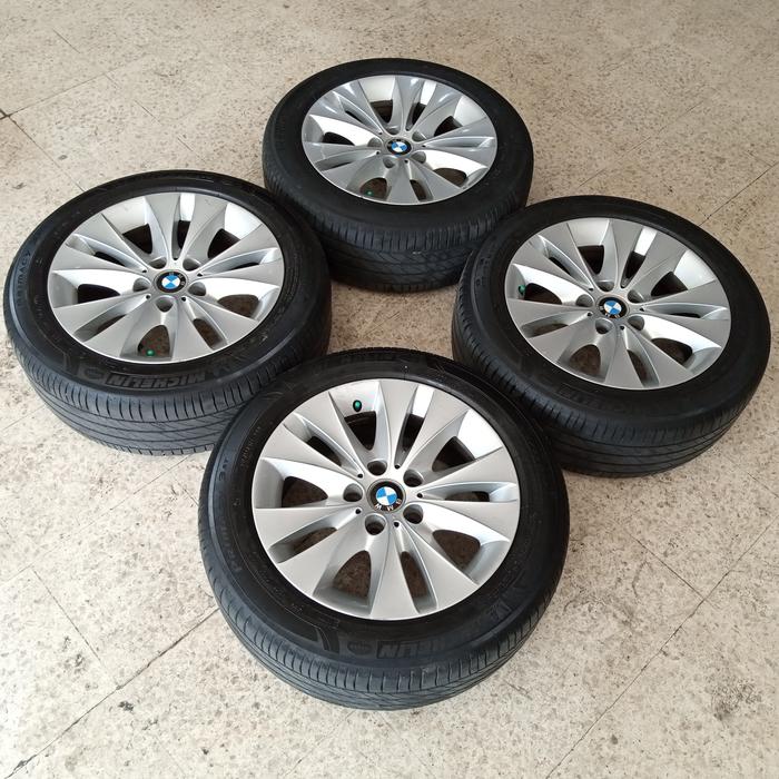 velg BMW e60 R17 lebar 7,5 ET 30 pcd 5x120 + ban Michelin 225 55 R17