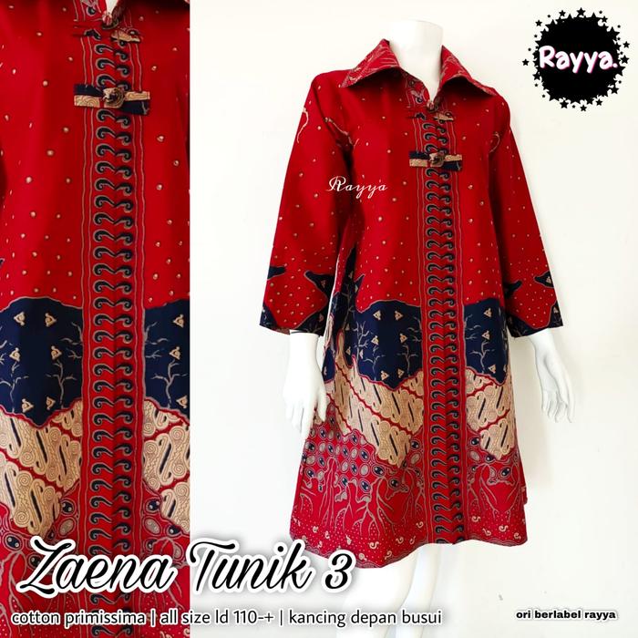 AIDA BATIK Atasan Batik Wanita Dress Tunik Zaena Batik Modern