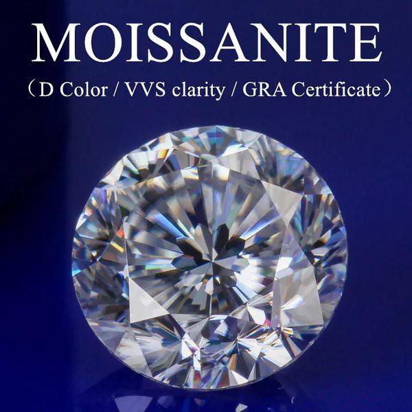 GRA Moissanite 2.0 ct Sertifikat GRA